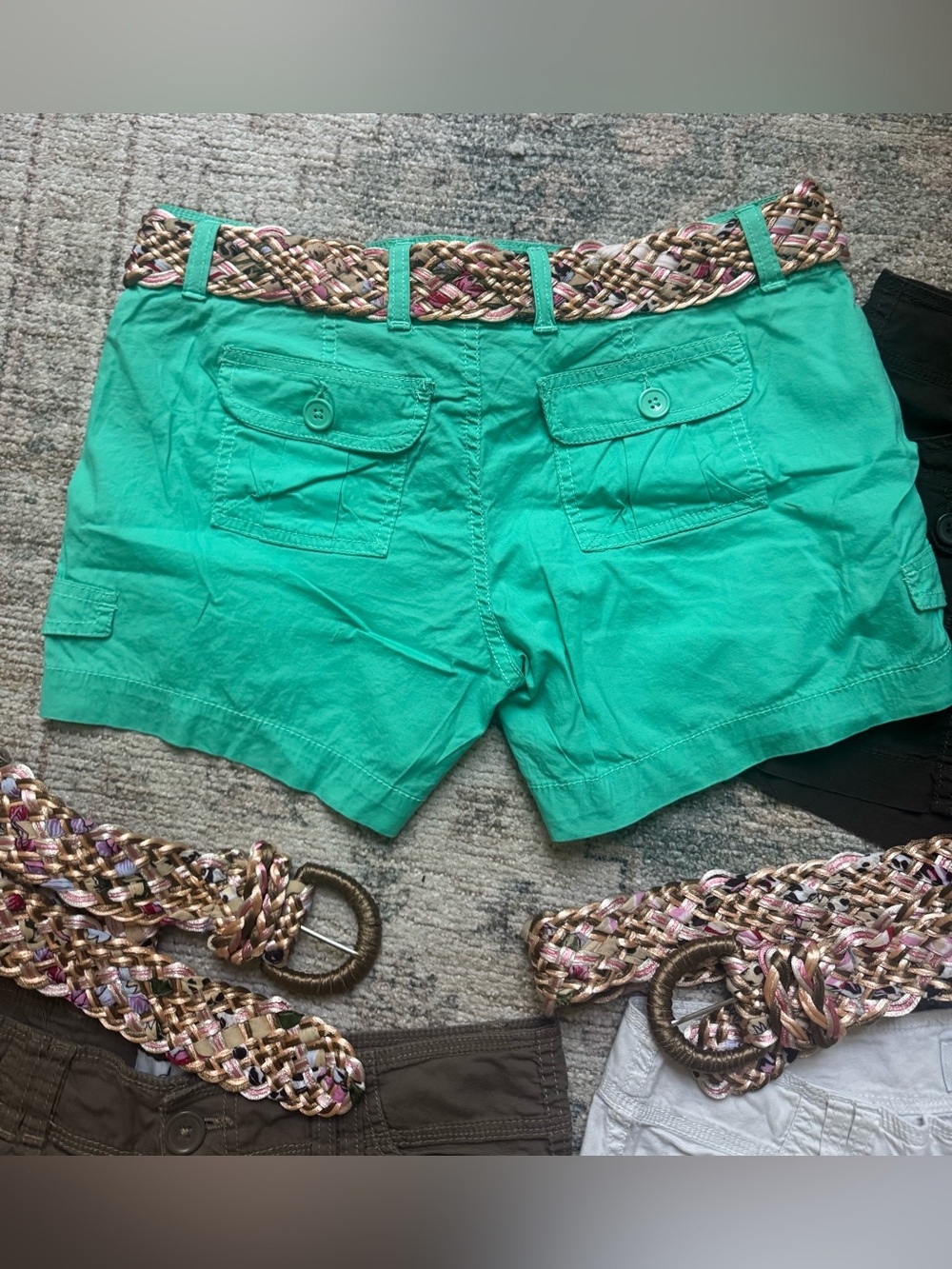 American Rag LOT sz 3 cargo Utility Shorts - Green, khaki, Brown, Dark Brown - Picture 3 of 7